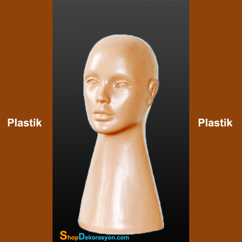 Plastik Bayan Uzun Kafa Manken 