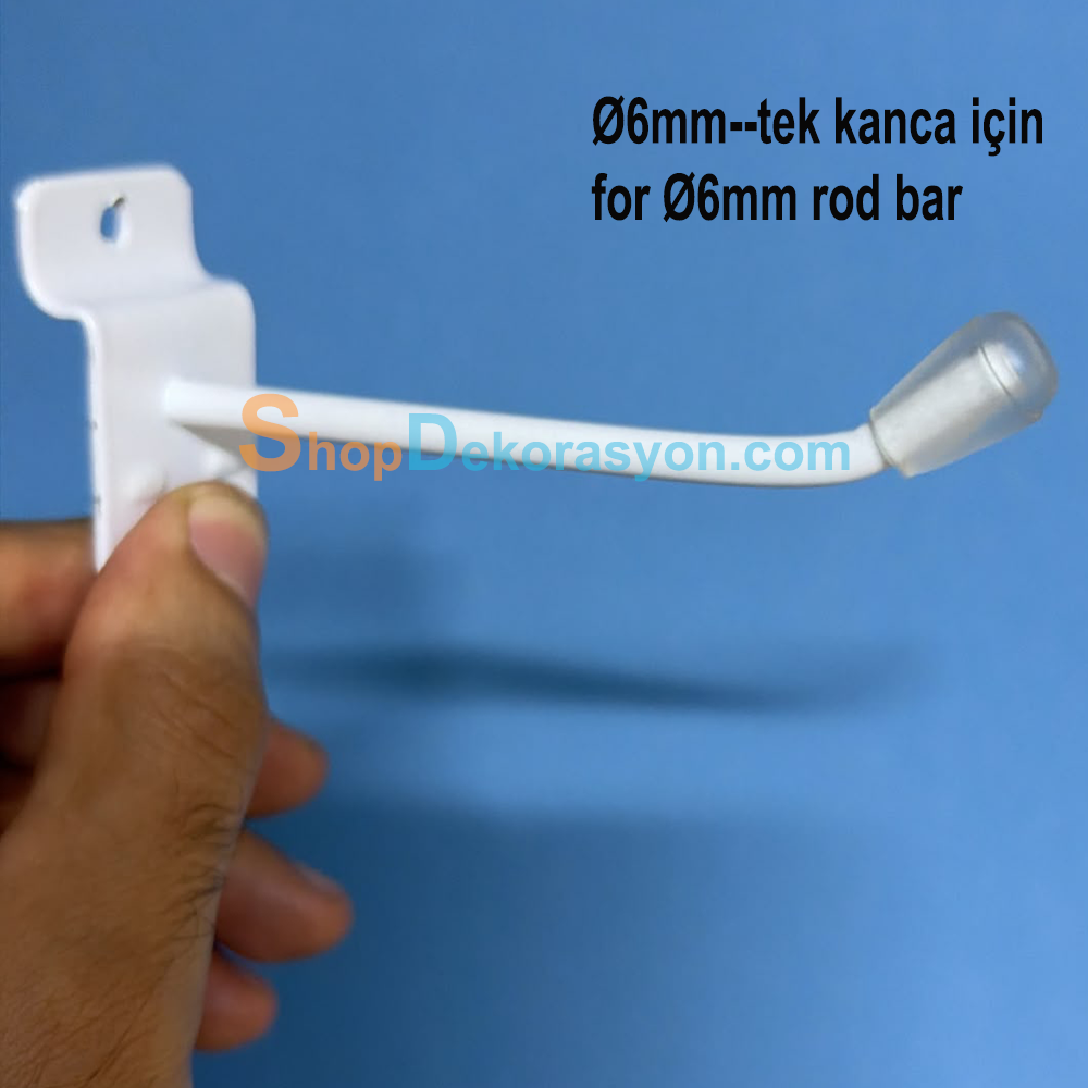  Tel Tıpası, Ø6mm Şeffaf 