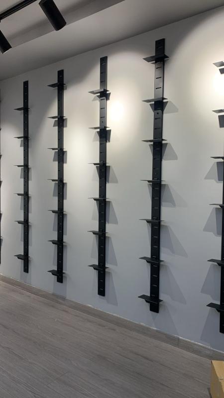 Ayakkabı Mağazası Metal Ayakkabı Rafı, Siyah